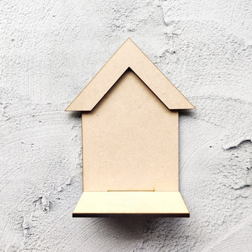 3D Hut Fridge magnet Cutout